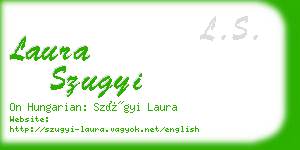 laura szugyi business card